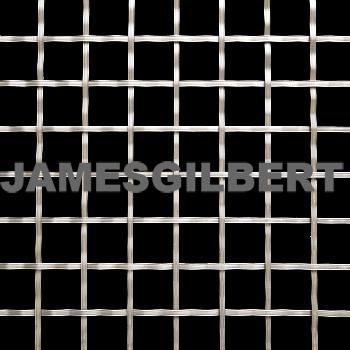 Handwoven Stainless Steel Decorative Grille with 3mm Reeded Wire and 19mm Square Aperture
